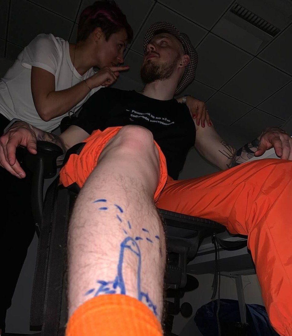Женя с коллегой